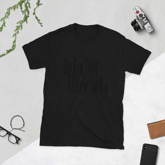 Skeleton Television - Black Logo - Short-Sleeve Unisex T-Shirt